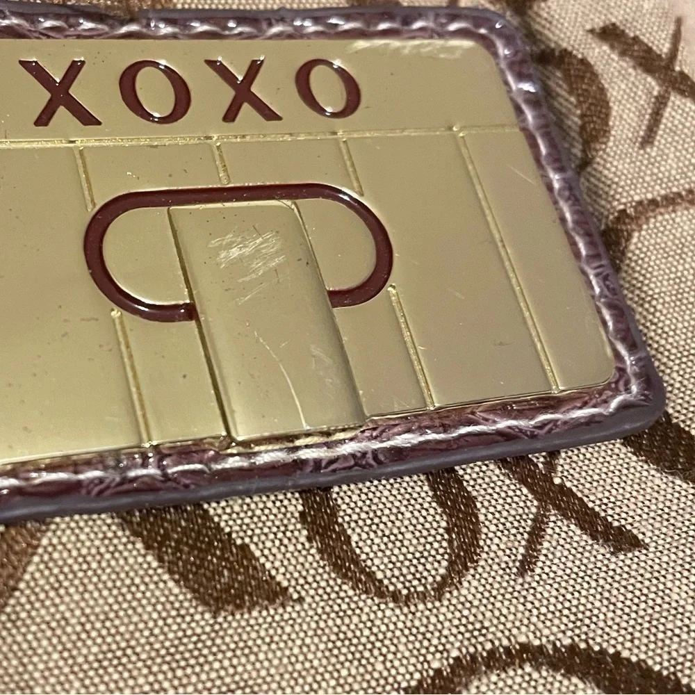 Xoxo vintage hobo shoulder bag purse brown gold 90s shoulder purse
